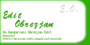 edit obrezjan business card